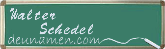 Walter Schedel Visitenkarte
